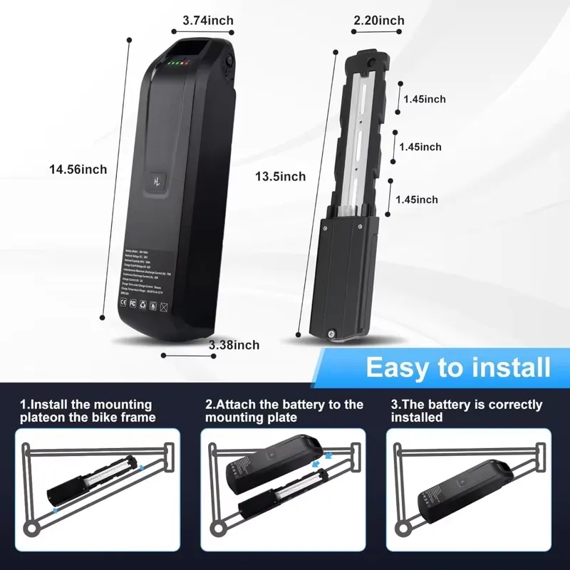 Hailong E-Bike Battery 36V 48V - Ebike Battery 48V 20Ah Hailong review and price