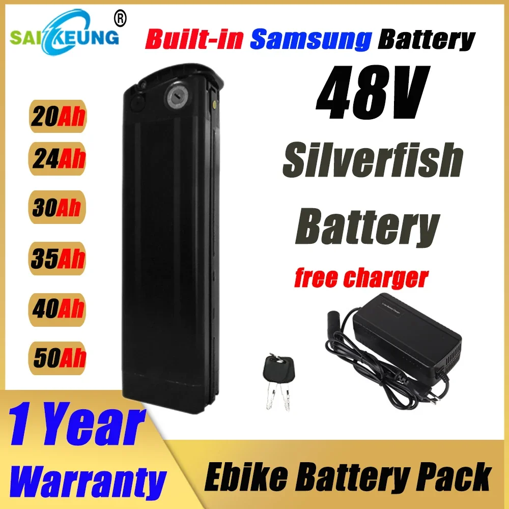 Electric Bike SilverFish 48v 2 - Ebike Battery 48V 20Ah Hailong review and price