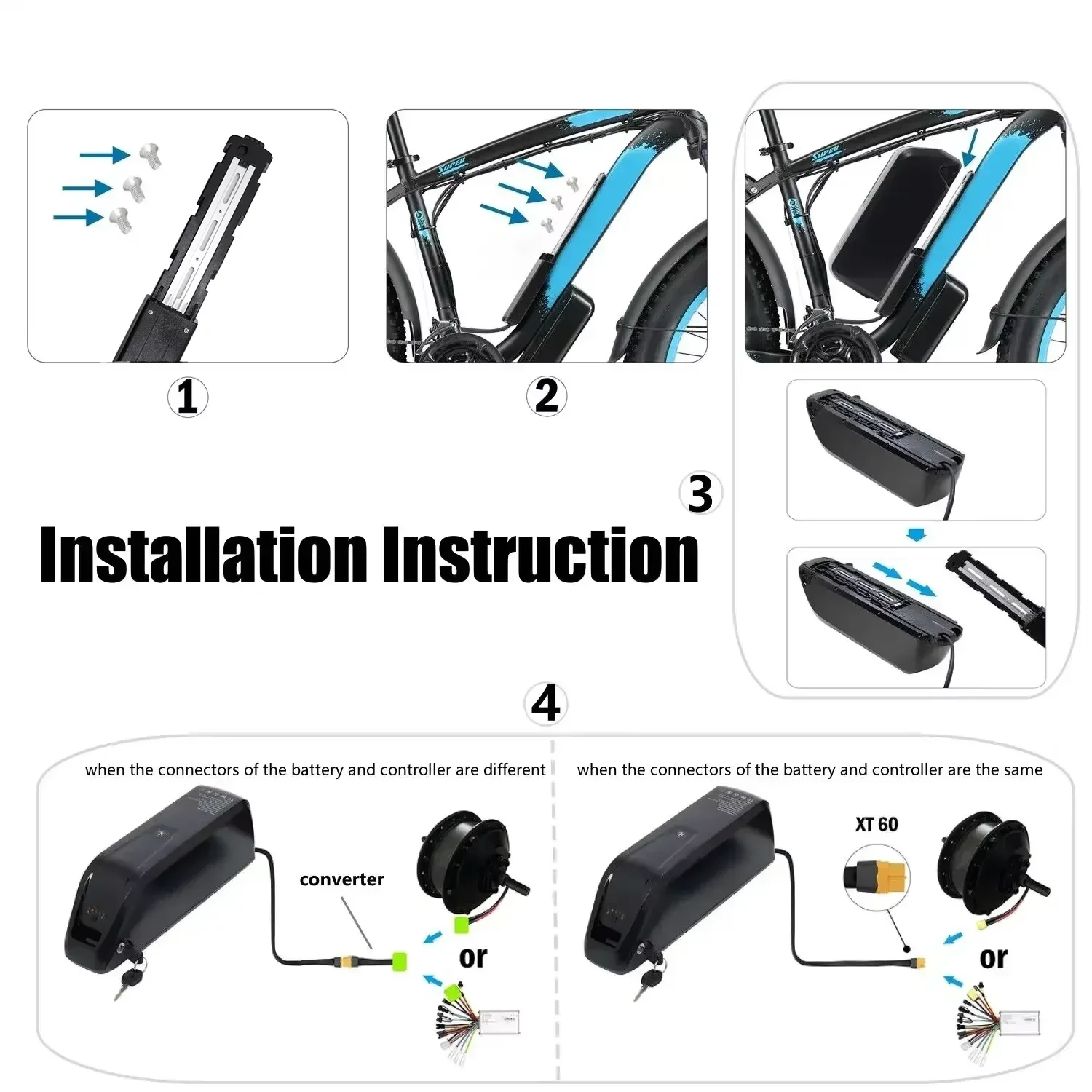 For Hailong EBike Battery 36V  - Ebike Battery 48V 20Ah Hailong review and price