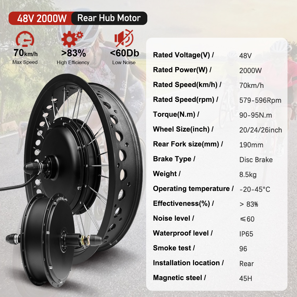 48V2000W Electric Fat Bike Mot - Ebike Conversion Kit 72V 3000W review and price