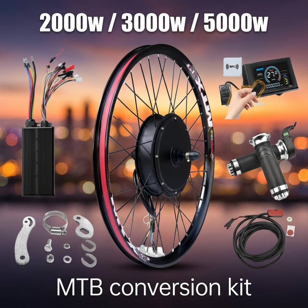72V 5000W Ebike Kit with S966  - 72V 5000W Hub Motor Kit review and price
